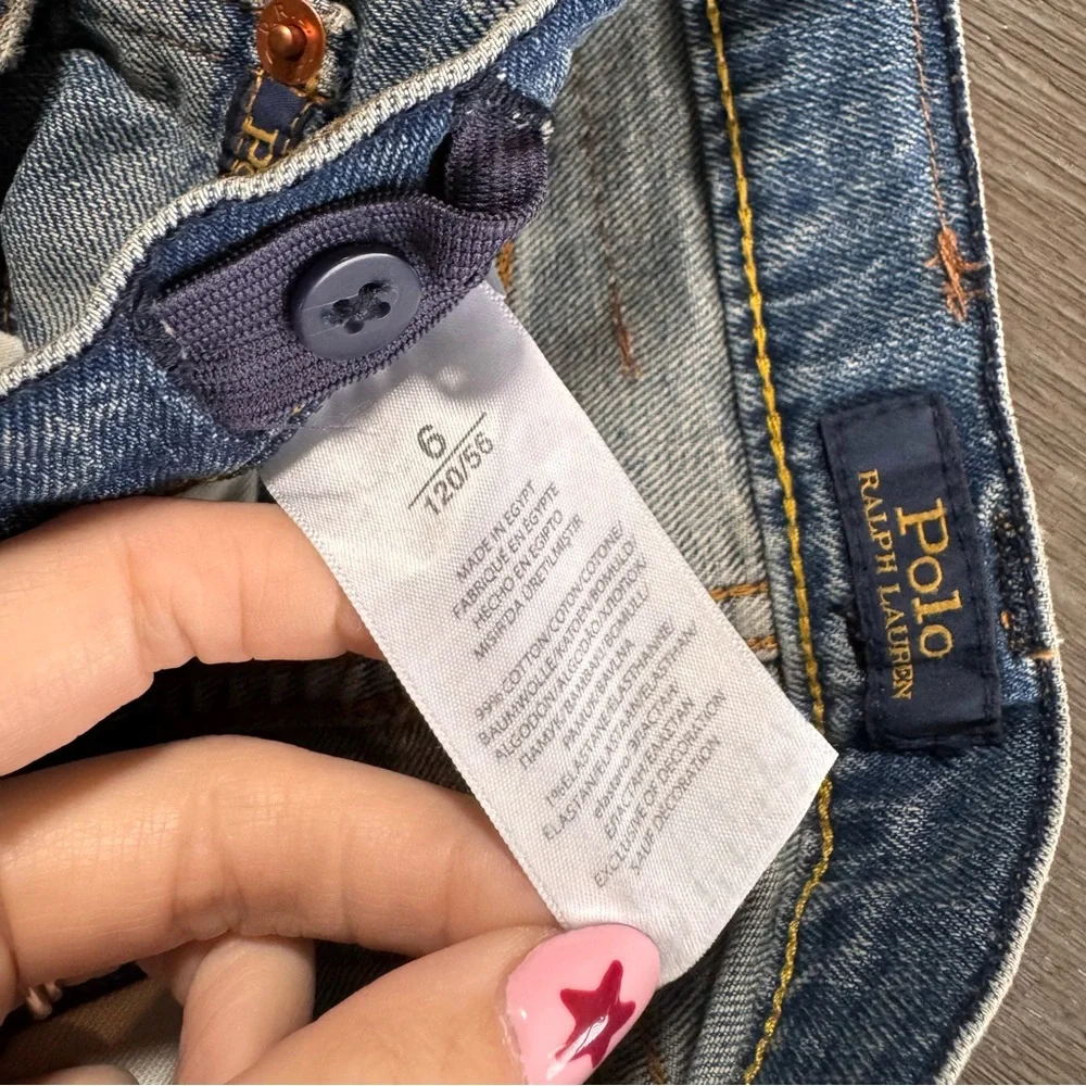 Vintage Ralph Lauren Kids Denim Straight Leg Jeans Pants 6